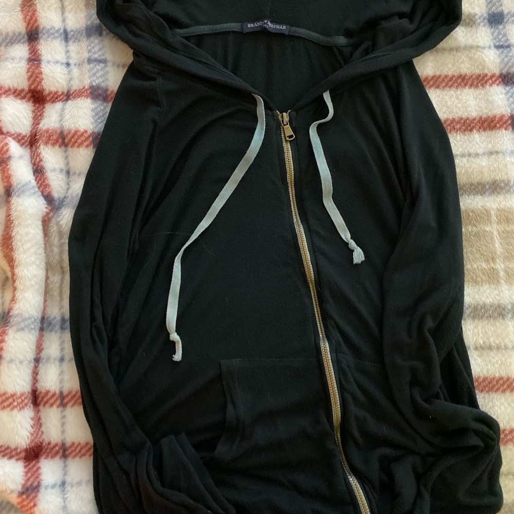 Brandy Melville Black Zip up